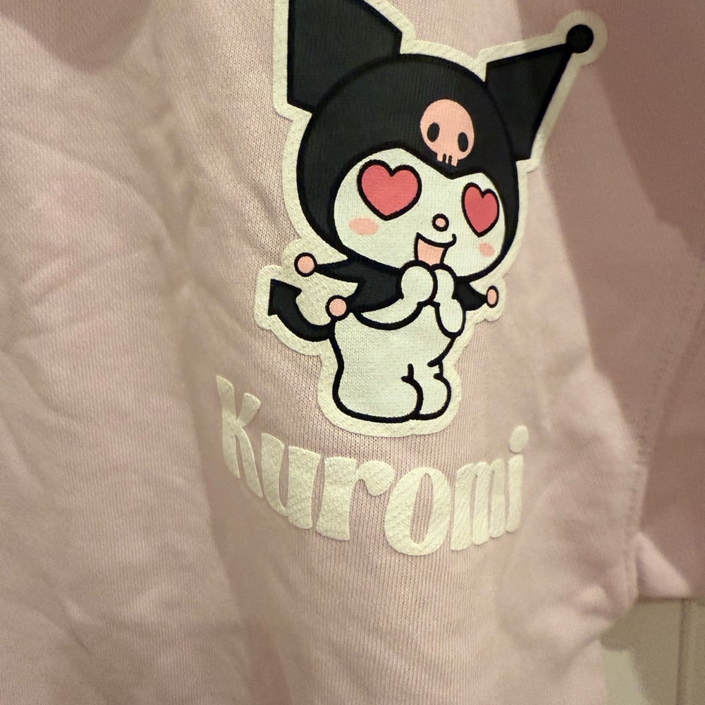 Sanrio Kuromi Pink Crew Neck Sweater Zara - Picture 5 of 6